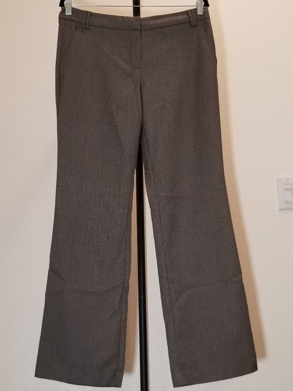 New York &‎ Company Women Size 8 Dress Pant Brown Business Retro Preppy Office